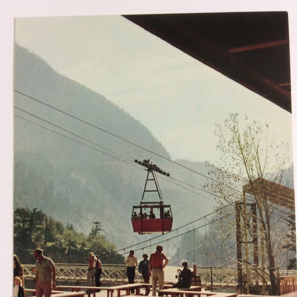 VINTAGE Post Card Hells Gate Airtram Fraser Canyon